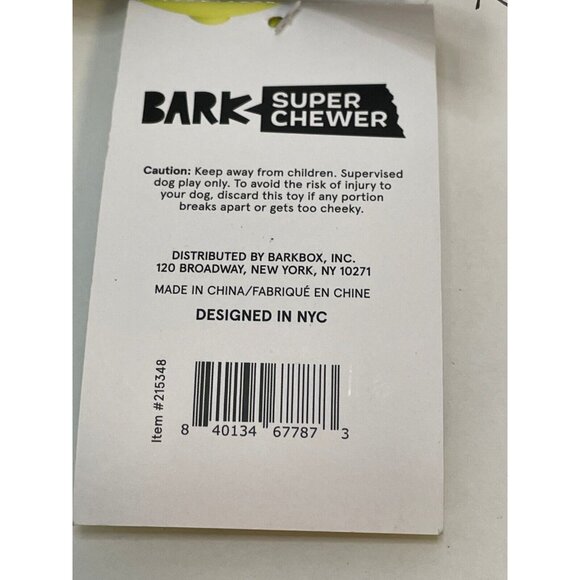 Bark Box Cheeks Dog Toy squeaker small 0 to 20 lbs pets - Picture 4 of 4